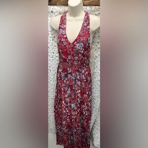 Japana Floral V-Neck maxi dress